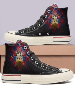 Los Angeles Angels High Top Canvas Shoes Special Edition