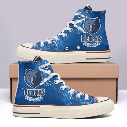 Memphis Grizzlies High Top Canvas Shoes Special Edition