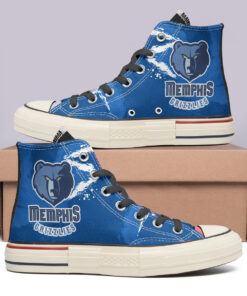 Memphis Grizzlies High Top Canvas Shoes Special Edition