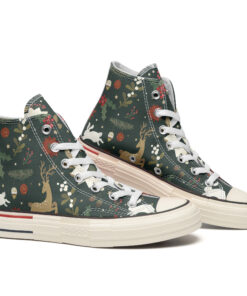 Merry Christmas High Top Canvas Shoes Special Edition