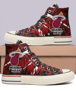 Miami Heat High Top Canvas Shoes Special Edition