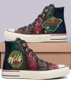 Minnesota Wild High Top Canvas Shoes Special Edition