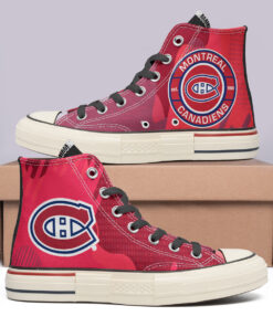 Montreal Canadiens High Top Canvas Shoes Special Edition