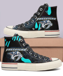 Nashville Predators High Top Canvas Shoes Special Edition