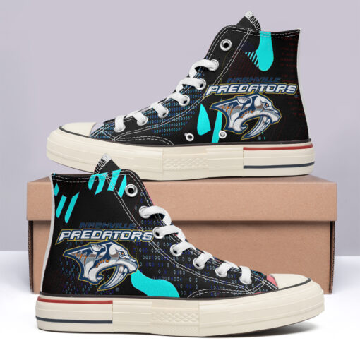 Nashville Predators High Top Canvas Shoes Special Edition