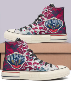 New Orleans Pelicans High Top Canvas Shoes Special Edition