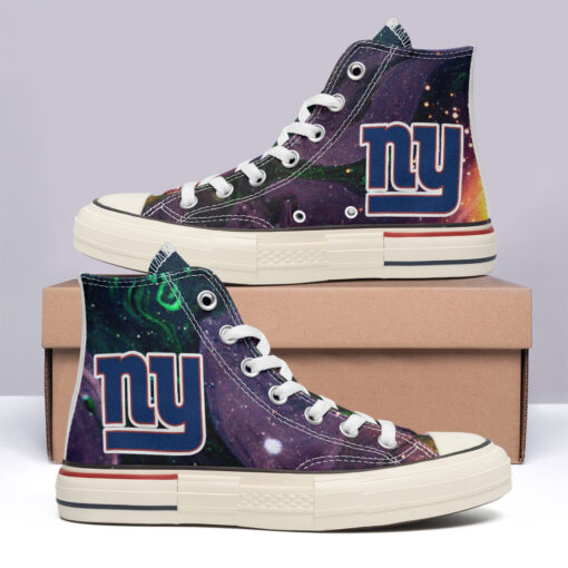 New York Giants High Top Canvas Shoes Special Edition