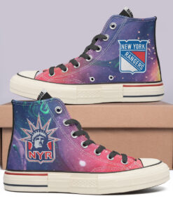 New York Rangers High Top Canvas Shoes Special Edition