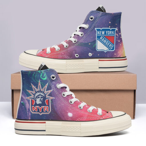 New York Rangers High Top Canvas Shoes Special Edition