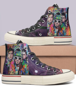 Nirvana High Top Canvas Shoes Special Edition