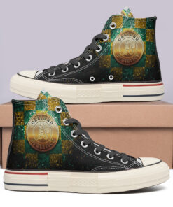 Oakland Athletics High Top Canvas Shoes Special Edition