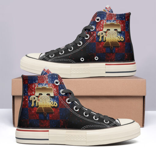 Philadelphia Phillies High Top Canvas Shoes Special Edition