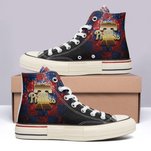 Philadelphia Phillies High Top Canvas Shoes Special Edition