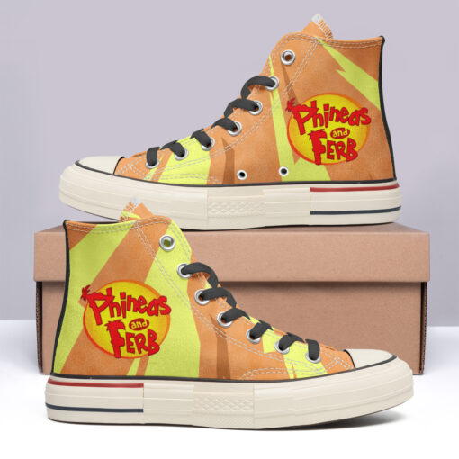 Phineas _ Ferb High Top Canvas Shoes Special Edition