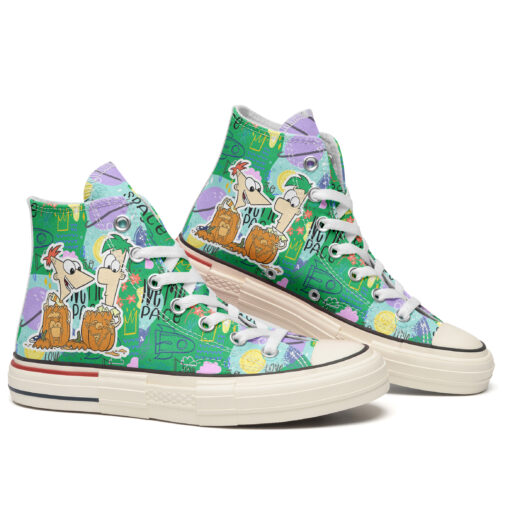 Phineas _ Ferb Together High Top Canvas Shoes Special Edition