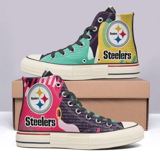 Pittsburgh Steelers High Top Canvas Shoes Special Edition