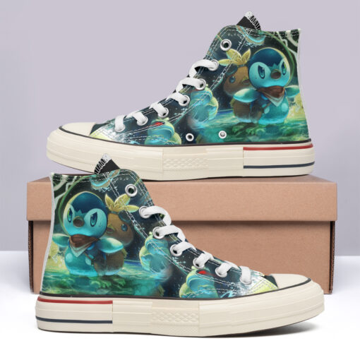 Pokemon Piplup and Torchic High Top Canvas Shoes Special Edition