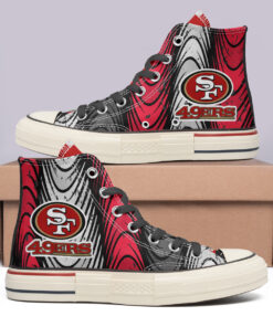 San Francisco 49ers High Top Canvas Shoes Special Edition