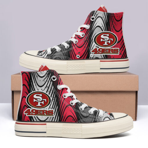 San Francisco 49ers High Top Canvas Shoes Special Edition