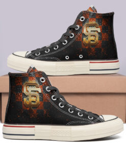 San Francisco Giants High Top Canvas Shoes Special Edition