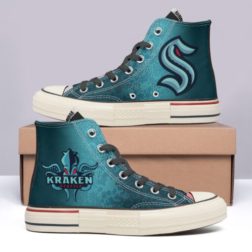 Seattle Kraken High Top Canvas Shoes Special Edition