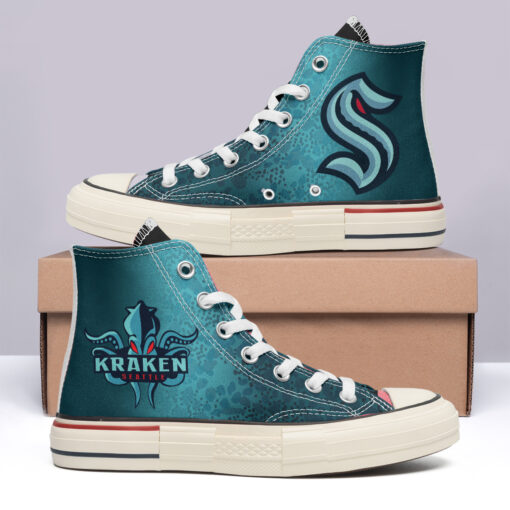 Seattle Kraken High Top Canvas Shoes Special Edition