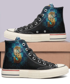 Seattle Mariners High Top Canvas Shoes Special Edition