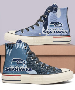 Seattle Seahawks High Top Canvas Shoes Special Edition