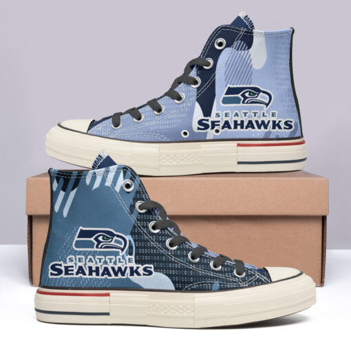 Seattle Seahawks High Top Canvas Shoes Special Edition