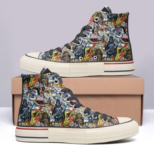 Star Wars Cartoon Comic High Top Canvas Shoes Special Edition