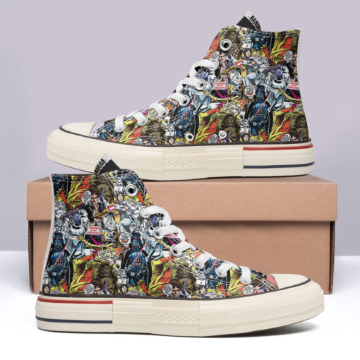 Star Wars Cartoon Comic High Top Canvas Shoes Special Edition