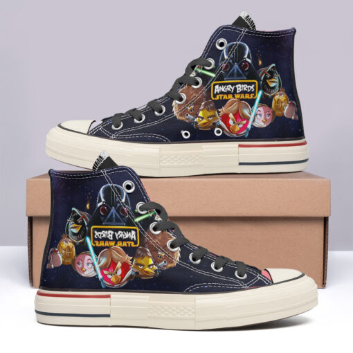 Star Wars Cartoon x Angry Brids High Top Canvas Shoes Special Edition