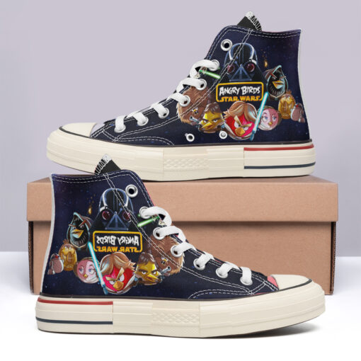 Star Wars Cartoon x Angry Brids High Top Canvas Shoes Special Edition