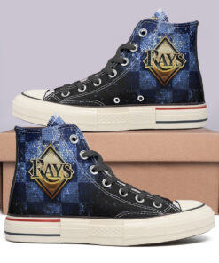 Tampa Bay Rays High Top Canvas Shoes Special Edition