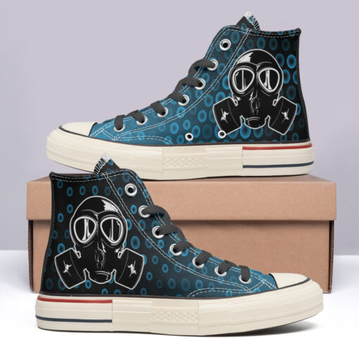 The Poison Face Mask High Top Canvas Shoes Special Edition