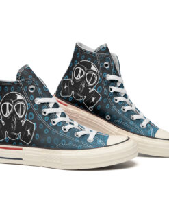 The Poison Face Mask High Top Canvas Shoes Special Edition