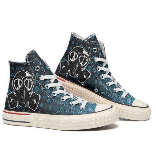 The Poison Face Mask High Top Canvas Shoes Special Edition