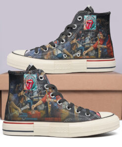 The Rolling Stones High Top Canvas Shoes Special Edition