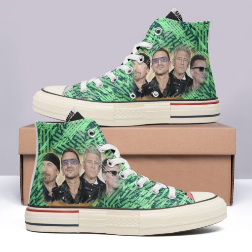 U2 band High Top Canvas Shoes Special Edition