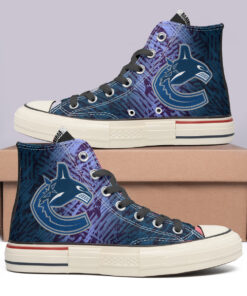 Vancouver Canucks High Top Canvas Shoes Special Edition