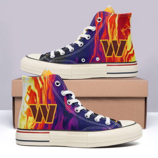 Washington Commanders High Top Canvas Shoes Special Edition