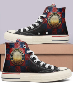 Washington Nationals High Top Canvas Shoes Special Edition