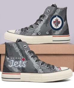 Winnipeg Jets High Top Canvas Shoes Special Edition