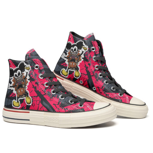 Zombie Mickey Mouse High Top Canvas Shoes Special Edition