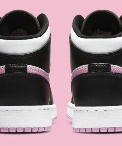 Jordan 1 Mid White Black Light Arctic Pink