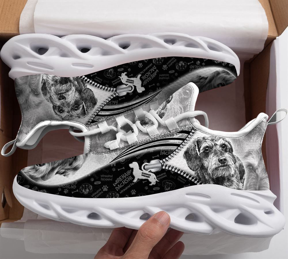 Wirehaired Dachshund Sketch Max Soul Shoes For Women Men Kid, Gift For Dog Lover