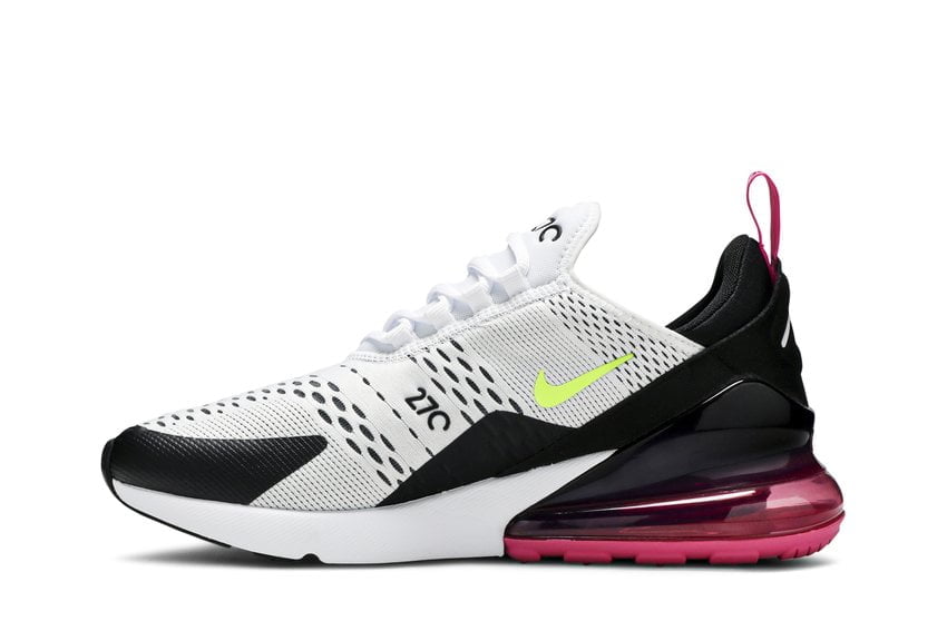 Nike Air Max 270 White Black Fuchsia Volt