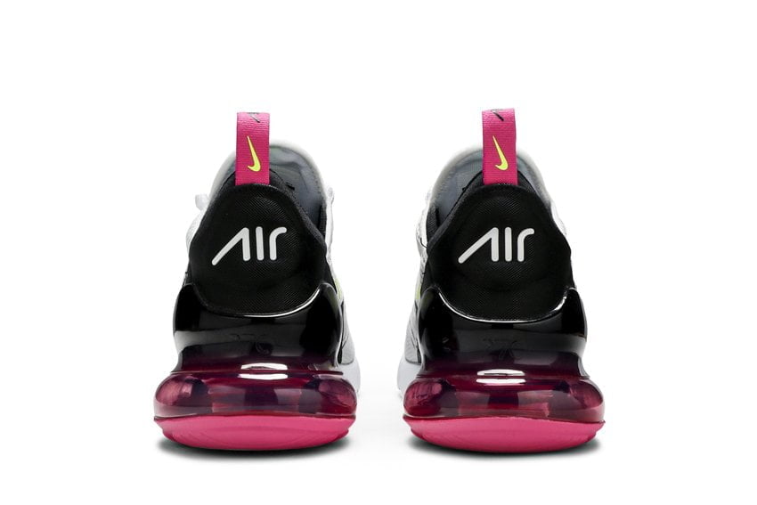 Nike Air Max 270 White Black Fuchsia Volt Nike Air Max 270 White Black Fuchsia Volt