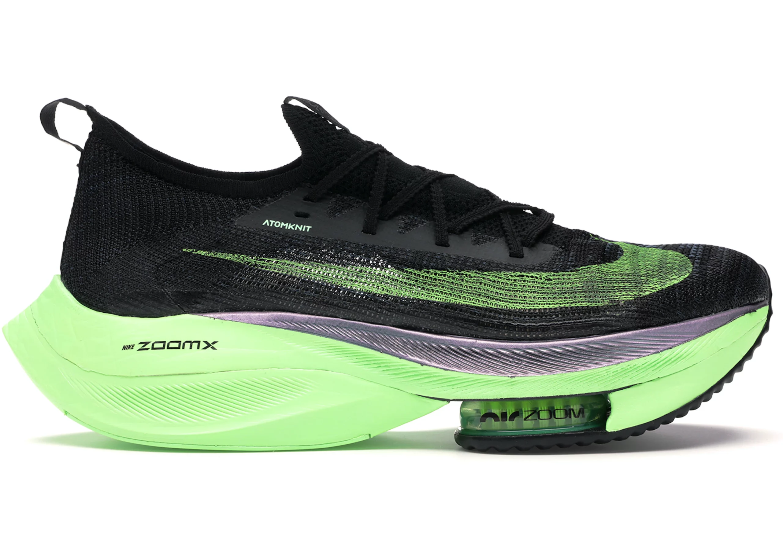 Nike Air Zoom Alphafly Next% Black Electric Green Nike Air Zoom Alphafly Next% Black Electric Green