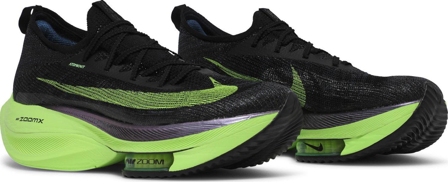 Nike Air Zoom Alphafly Next% Black Electric Green Nike Air Zoom Alphafly Next% Black Electric Green